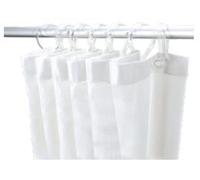 Rideau de douche 1.20x2.00 m PVC Blanc DELABIE - 1382