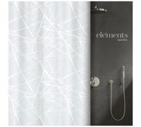 Rideau de douche - 120 x 200 cm - Blanc - Polyester - Fores SPIRELLA