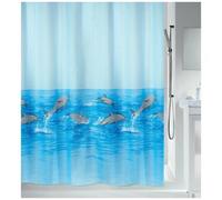 Rideau de douche - 120 x 200 cm - Bleu - Polyester - Motif Dauphin SPIRELLA