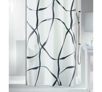 Spirella Rideau de Douche Polyester Ribbon 120x200cm Gris Pearl