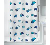 Rideau de douche - 180 x 200 cm - Bleu et Blanc - Peva - Hugo SPIRELLA