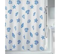 Spirella Rideau de Douche Polyester Concha 180x200cm Bleu Marine