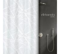 Rideau de douche - 180 x 200 cm - Polyester - Blanc- Fores SPIRELLA