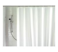 Wenko Rideau de douche 19146100 – Polyester lavable, tissu haut de gamme 180×200 cm blanc