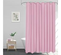 Rideau de douche 180x200 Rose textile imperméable anti-moisissure antibactérien