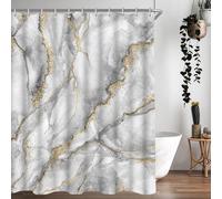 Rideau de douche 180x200cm Marbre Imperméable Lavable Antibactérien Motif Sacs 1 Pack