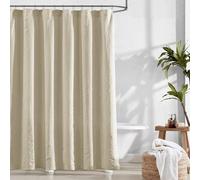 Rideau de douche Azomor Luxe de Katoen, avec rayures jacquard et longueur extra-longue