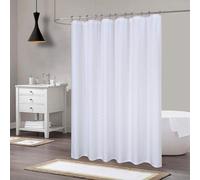 Rideau de douche Azomor Luxe en polyester épais avec motif jacquard pour salles de bains