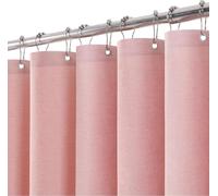 Rideau de douche Ensemble de lin Anti-moisissure Imperméable 182x182cm Rose