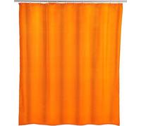 Rideau de douche Famanu, couleur orange uni, anti-moisissures