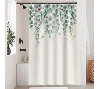 Rideau de douche Famanu, lavable, en tissu, 180 x 180 cm