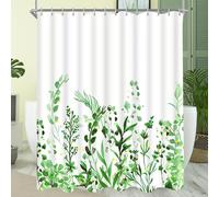 Rideau de douche Fleurs 100x200cm Anti-moisissure Hydrofuge Tissu polyester