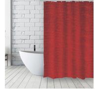 Rideau de douche Français Polyester 180x200cm MARIANNE Rouge MSV