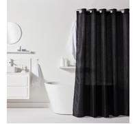 Rideau de Douche gauffré 180/200 Polyester Black Utility