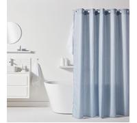 Rideau de douche gauffré - Blue - Polyester - 180 x 200 cm - 12 crochets - UTILITY - TODAY