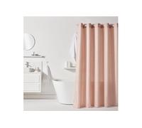 Today Rideau de douche UTILITY gauffré rose Polyester 180 x 200 cm - 12 crochets