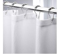 Rideau de douche gaufré, rideaux de douche en tissu résistant avec tissage gaufré Rideaux de douche de salle de bain de qualité