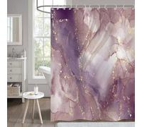 Rideau de douche imperméable 180 x 200 cm, rose-violet, en polyester