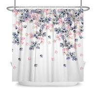 Rideau de douche imperméable - Design unique - En une seule pièce - 100 % polyester - 152 x 183 cm