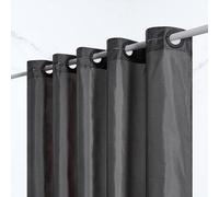 Rideau de douche imperméable, en tissu, anti-moisissure, avec anneau