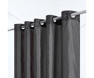 Rideau de douche imperméable, en tissu, anti-moisissure, avec anneau