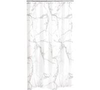 Paris Prix Rideau de Douche Effet Marbre 180x200 cm Blanc