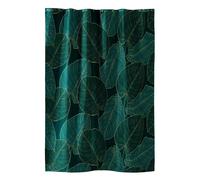 Douceur d'Intérieur – Rideau de douche Jade Vert, 180 x 200 cm, Polyester imprimé avec crochets