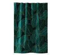 Douceur d'Intérieur – Rideau de douche Jade Vert, 180 x 200 cm, Polyester imprimé avec crochets
