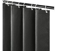 Rideau de douche lavable - Rideau de douche en tissu - Gris foncé - 120 x 180 cm