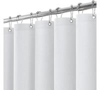 Rideau de douche lin anti-moisissure imperméable 182x182cm blanc - 1 pack
