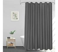 Rideau de douche moderne anthracite 80x200 cm - Lavable, Anti-moisissure, Rideau de bain gris foncé