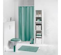 Douceur d'Intérieur – Rideau de douche Quartz – 180×200 cm, jacquard uni avec crochets – Tilleul