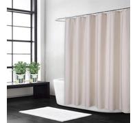 Rideau de douche raffiné en lin Vlaslinnen 200 x 200 cm, couleur ivoire