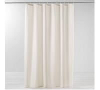 Douceur d'Intérieur Rideau de douche Yaline uni polyester 180 x 200 cm avec crochets Naturel