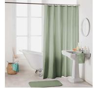 Douceur d'Intérieur – Rideau de douche Essencia Uni 180x200 cm Sauge