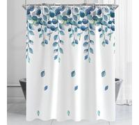 Rideau de douche Vert Feuilles Plante 280x200cm Hydrofuge Anti-moisissure - 1 paquet