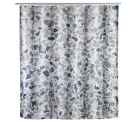 Rideau de douche - WENKO - Terrazzo - 180x200 cm - Hydrofuge - Polyester lavable en machine