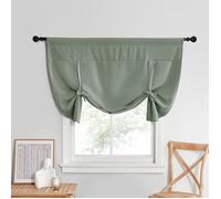 Rideau De Fenêtre De Cuisine À Nouer Pour Petite Fenêtre, Store Thermique Réglable En Forme De Ballon Pour Petite Fenêtre[RO388]