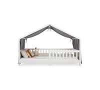 Rideau de lit LIAN, en mousseline - Gris