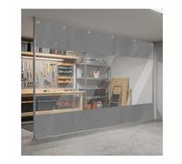 Rideau de pergola extérieure, couverture en vinyle industriel avec panneau de bâche transparente, barrière de séparation personnalisée pour terrasse et garage