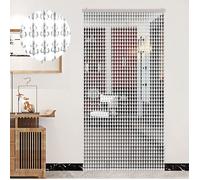 Rideau de porte anti insecte en plastique transparent - Barrière efficace contre mouches et moustiques - Dimensions 200x80 cm