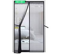 Rideau de porte anti-moustique 210x90cm respirant pas besoin - Aueq - percer des trous se ferme rapidement maille dense tombe pas