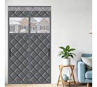 Rideau de porte avec fermeture magnétique, 100x210 cm, avec fenêtre de visualisation