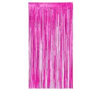 Rideau de porte en aluminium rose vif - (200 x 100 cm)