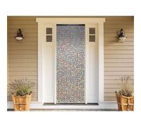 Rideau de porte en perles de bois multicolore 90 x 200 cm - Morel