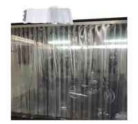 Rideau de porte en plastique transparent, kit de rideau de porte en PVC, rideau à lanières en PVC transparent pour portes, flexible et durable, idéal pour une utilisation sur le patio et dan