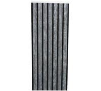 Rideau de porte Florence chenilles 90x220 cm - gris, noir