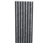 Rideau de porte Florence chenilles 90x220 cm - gris, noir