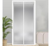 Rideau de Porte Isolant Thermique Magnétique EVA Translucide,110x200cm | Anti Froid Fermeture automatique pour porte de cave, balcon,terrasse,Garage,Balcon,Cuisine,Vitrine de Porte,Sans Percage