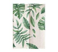rideau de porte japonais en polyester feuilles vertes noren imprimé enfants rideau de porte chambre diviseur rideau aveugle 33.Rideaux de porte de style japonais,5 * 47.2 pouces, Noren de style j